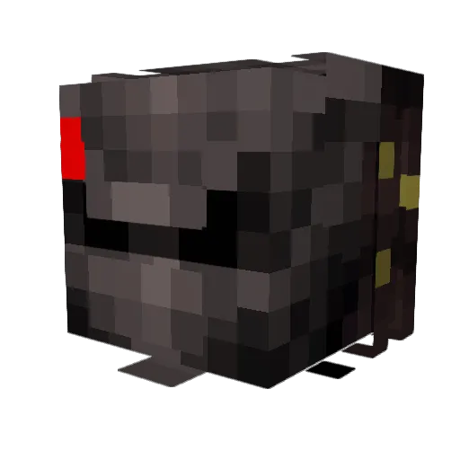 Tichinde Minecraft avatar head, 3D render