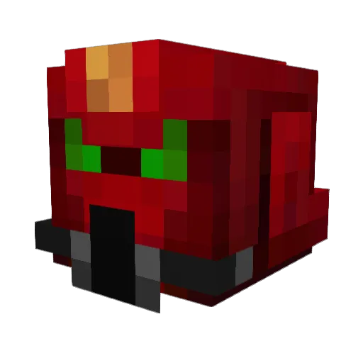 Tichondreus Minecraft avatar head, 3D render