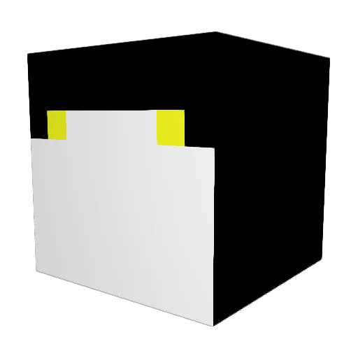 TickMaster Minecraft avatar head, 3D render