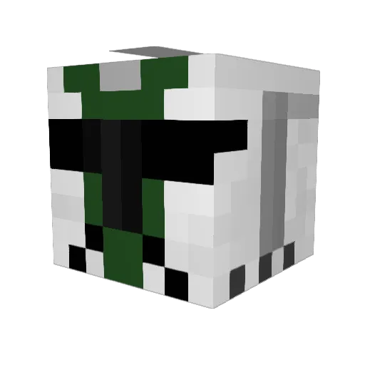 Ticken134 Minecraft avatar head, 3D render