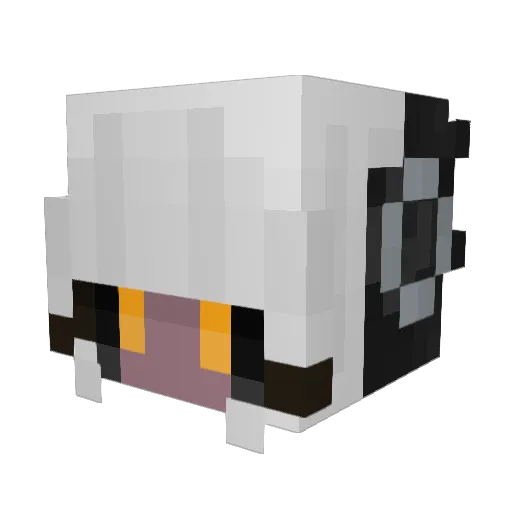 TickleMeSwan Minecraft avatar head, 3D render