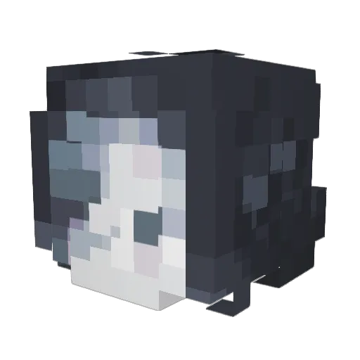 TickleMeToe Minecraft avatar head, 3D render