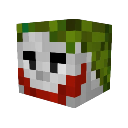 TickleMeTommy Minecraft avatar head, 3D render