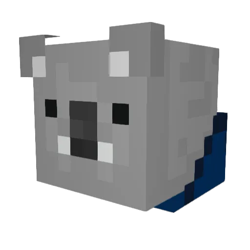 TickleMyButt Minecraft avatar head, 3D render