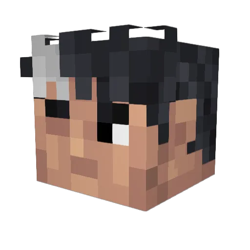 TicklesTipson Minecraft avatar head, 3D render