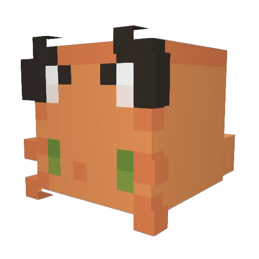 TicklesX Minecraft avatar head, 3D render