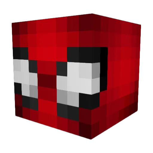 Ticklethe2nd Minecraft avatar head, 3D render