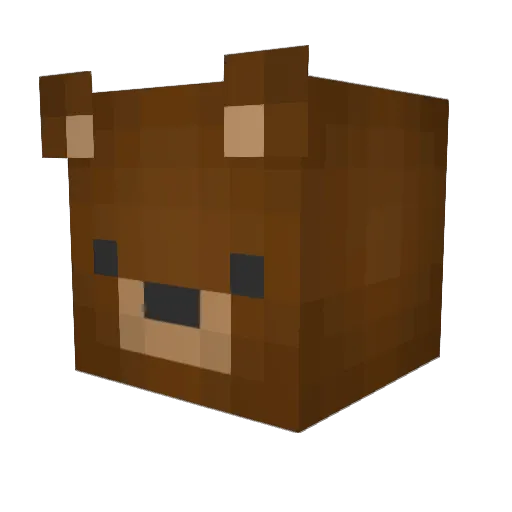 TicklishWand Minecraft avatar head, 3D render