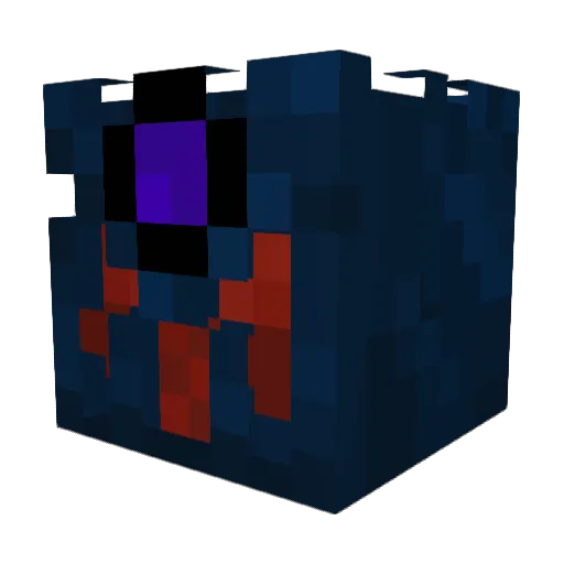 TickyGo Minecraft avatar head, 3D render