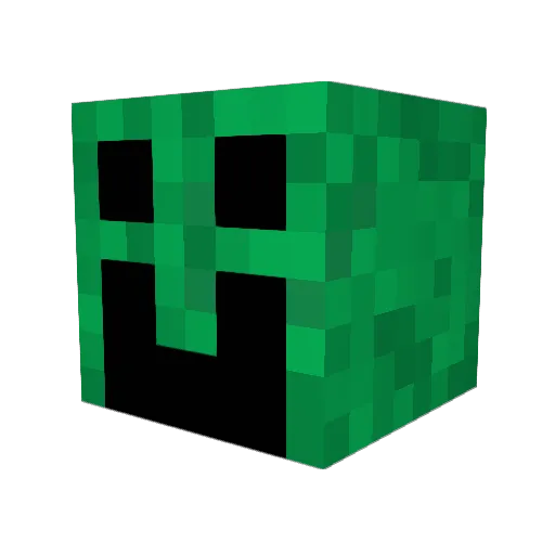 TickyPro Minecraft avatar head, 3D render