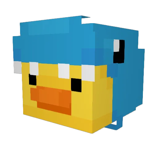 TickyTackys Minecraft avatar head, 3D render