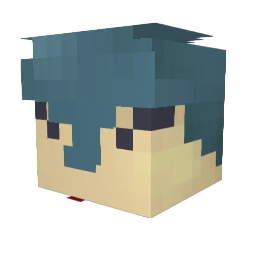 Tico1212 Minecraft avatar head, 3D render