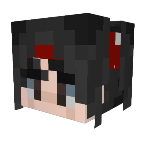 Ticuliru_ Minecraft avatar head, 3D render