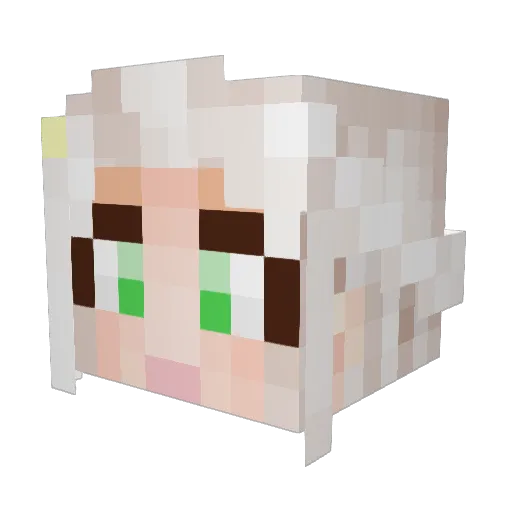 TidalErmine Minecraft avatar head, 3D render