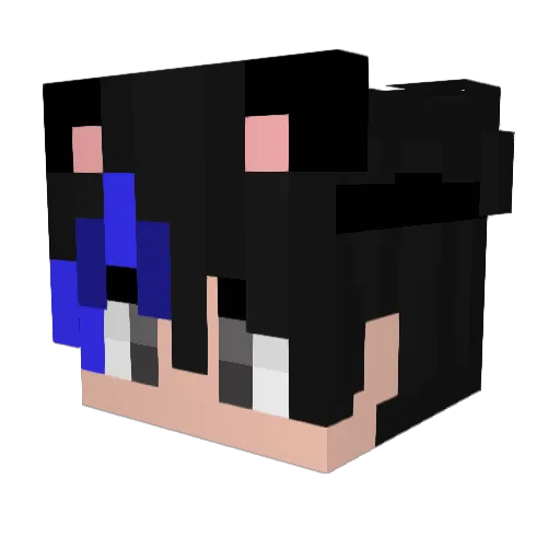TidalKhan Minecraft avatar head, 3D render