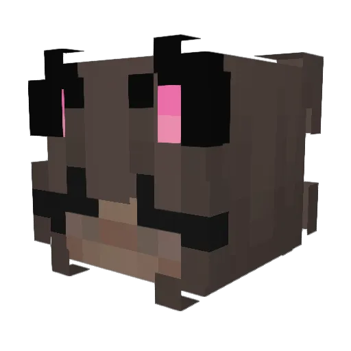 TidalMelk Minecraft avatar head, 3D render