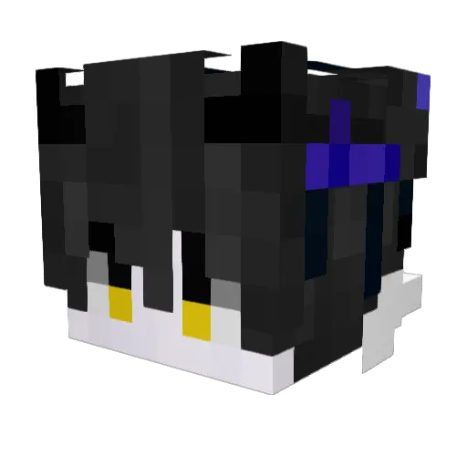TidalStarRiver Minecraft avatar head, 3D render