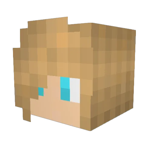 TidalTechno Minecraft avatar head, 3D render
