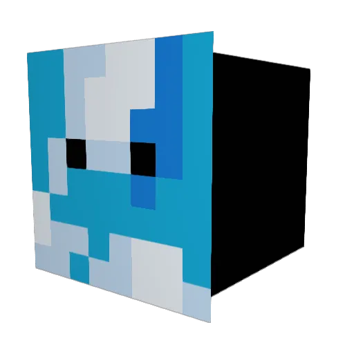 TidalWaveDave Minecraft avatar head, 3D render