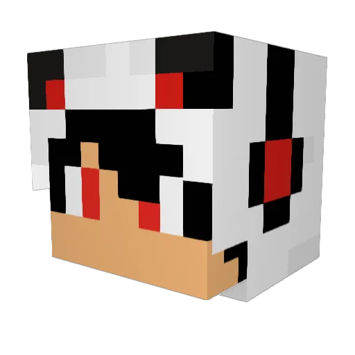 TidalimortalTTV Minecraft avatar head, 3D render