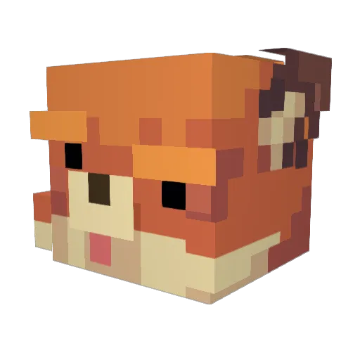 Tiddles28 Minecraft avatar head, 3D render