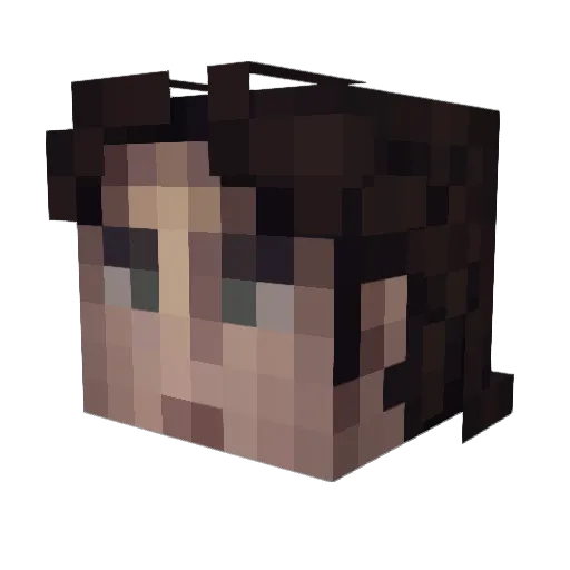 Tide1 Minecraft avatar head, 3D render