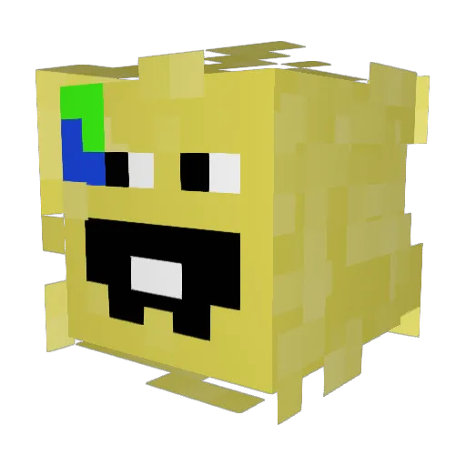 TideRamen1337 Minecraft avatar head, 3D render