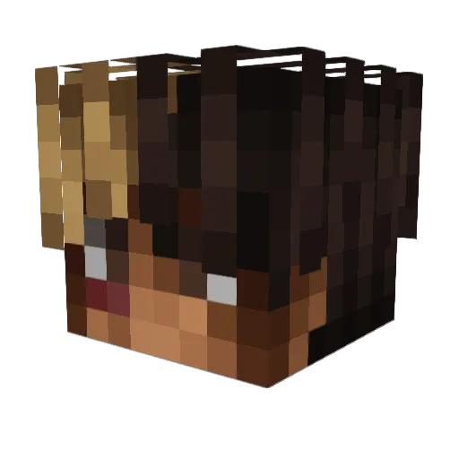 Tideeyy Minecraft avatar head, 3D render