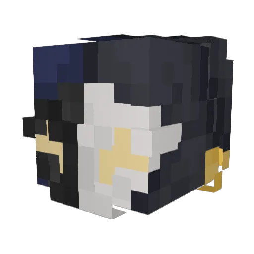 Tides_TV Minecraft avatar head, 3D render