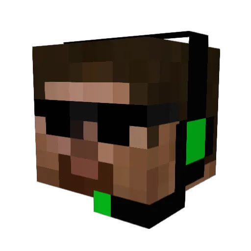 Tidi_19 Minecraft avatar head, 3D render