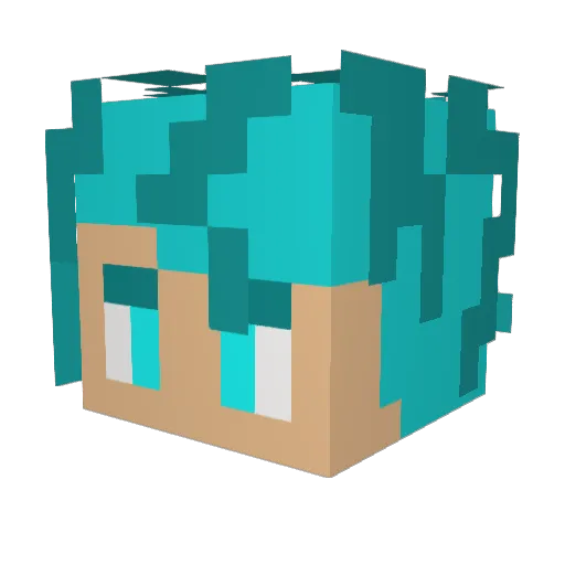 Tidus_97 Minecraft avatar head, 3D render
