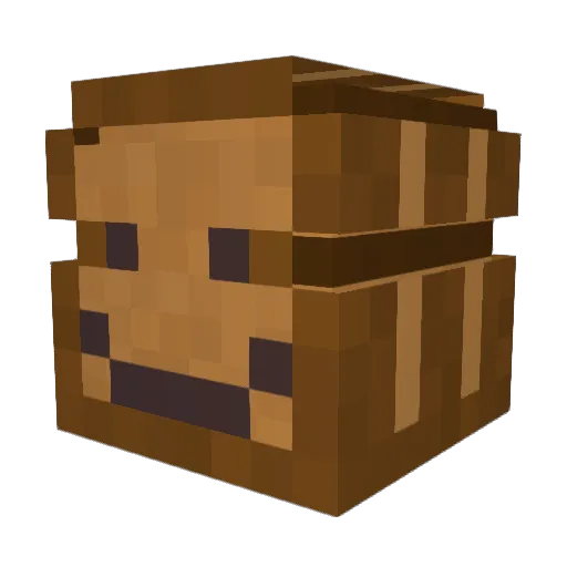 TiedToast Minecraft avatar head, 3D render