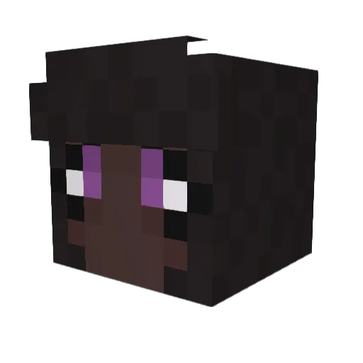 Tiefles Minecraft avatar head, 3D render