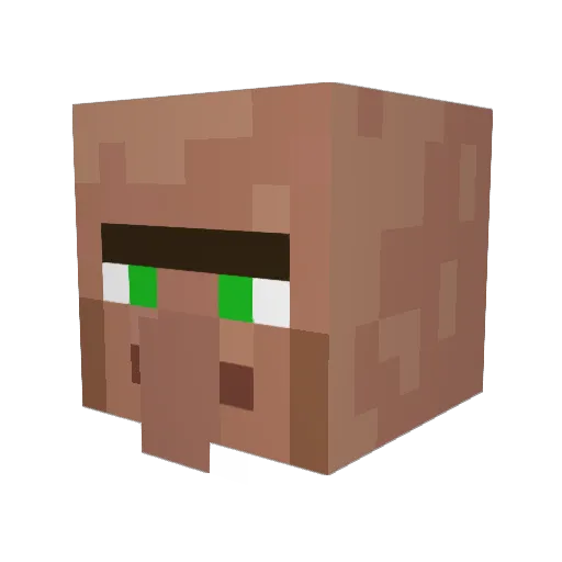 Tiefrotz Minecraft avatar head, 3D render