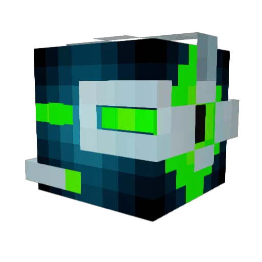 TiegerX Minecraft avatar head, 3D render