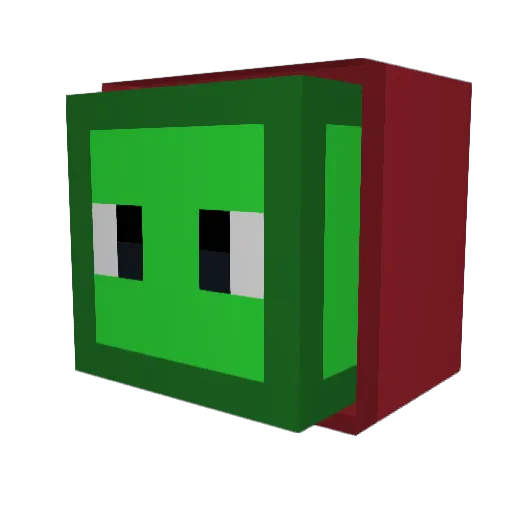 TielHG Minecraft avatar head, 3D render