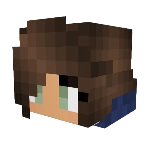 TiemaStarborn Minecraft avatar head, 3D render