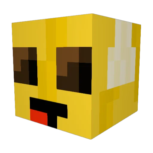 Tiempie2 Minecraft avatar head, 3D render