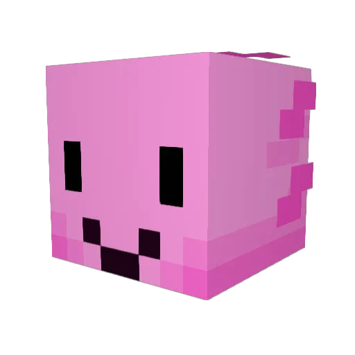 Tienoo Minecraft avatar head, 3D render