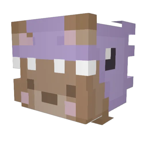 Tierneciitah Minecraft avatar head, 3D render