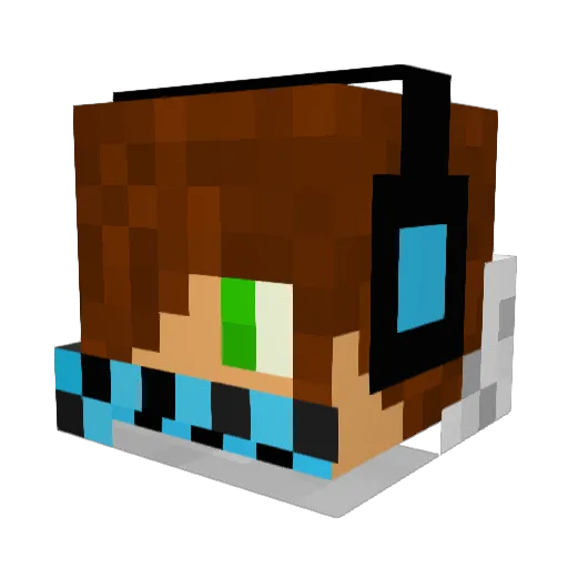 TiesLP Minecraft avatar head, 3D render