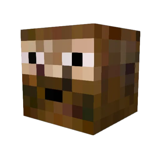 Tiesbo Minecraft avatar head, 3D render