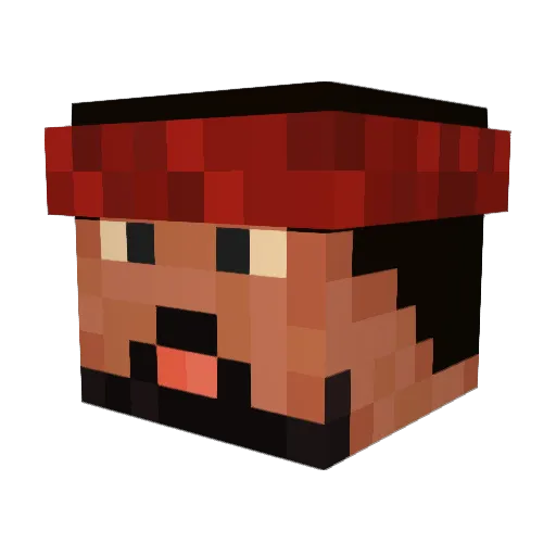 Tiesi288 Minecraft avatar head, 3D render