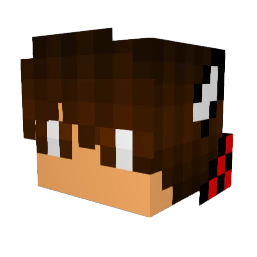 Tieske1 Minecraft avatar head, 3D render