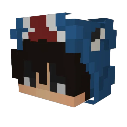 Tiessiet_ Minecraft avatar head, 3D render