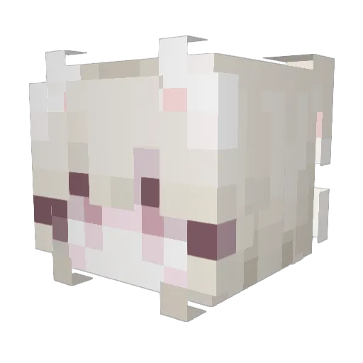 TieuLongNuw Minecraft avatar head, 3D render