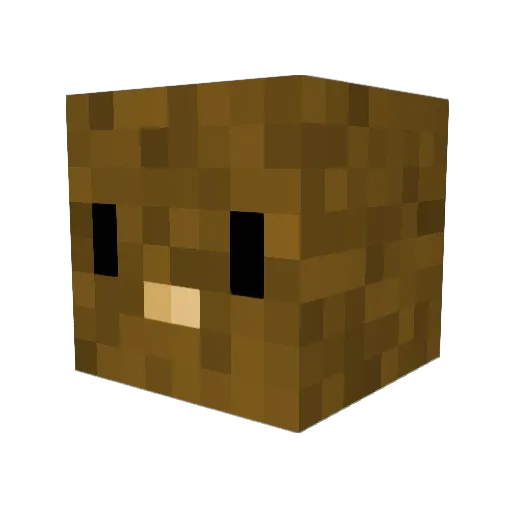 Tieyco Minecraft avatar head, 3D render