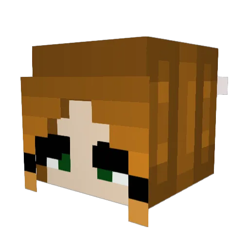 TiffServo Minecraft avatar head, 3D render