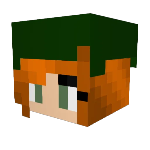 TiffTiff13 Minecraft avatar head, 3D render