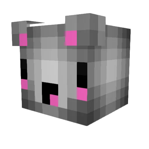 TiffabellTV Minecraft avatar head, 3D render